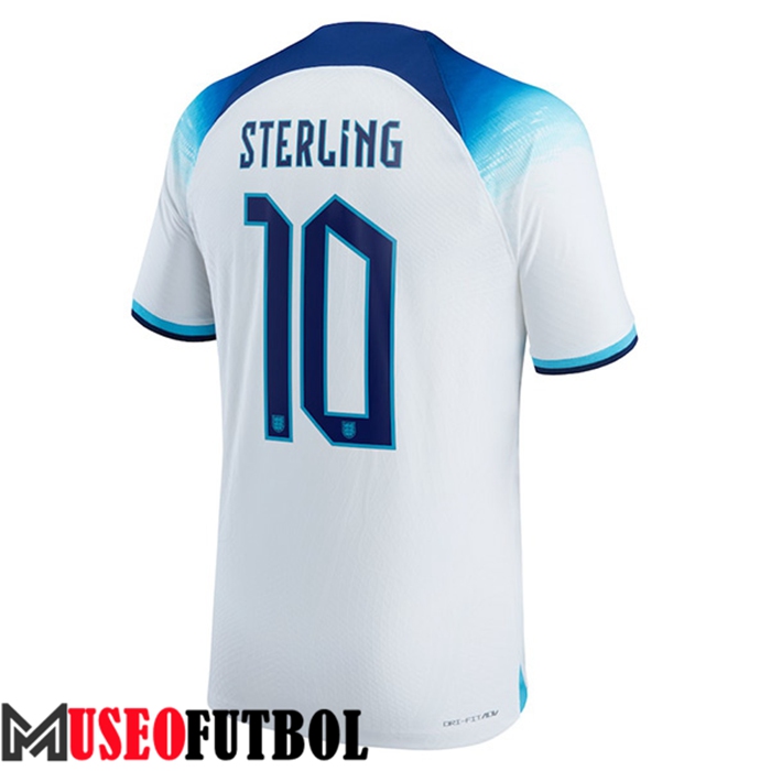 Camiseta Nacional Inglaterra (STERLING #10) 2022/2023 Primera