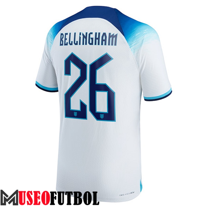 Camiseta Nacional Inglaterra (BELLINGHAM #26) 2022/2023 Primera