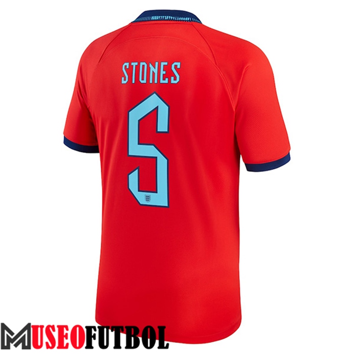 Camiseta Nacional Inglaterra (STONES #5) 2022/2023 Segunda