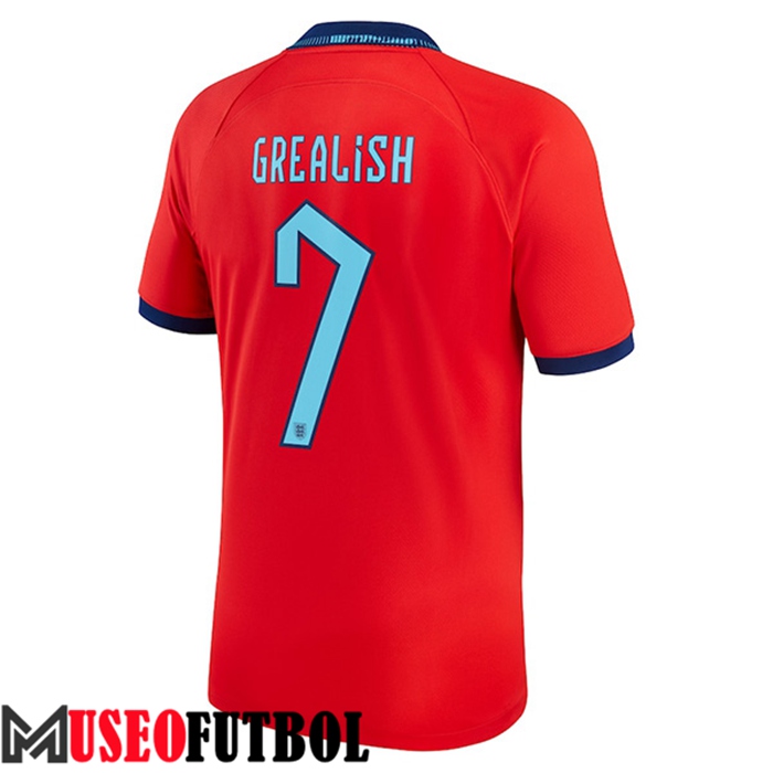 Camiseta Nacional Inglaterra (GREALISH #7) 2022/2023 Segunda