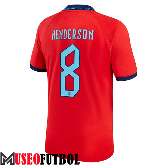 Camiseta Nacional Inglaterra (HENDERSON #8) 2022/2023 Segunda