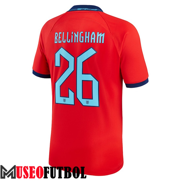 Camiseta Nacional Inglaterra (BELLINGHAM #26) 2022/2023 Segunda