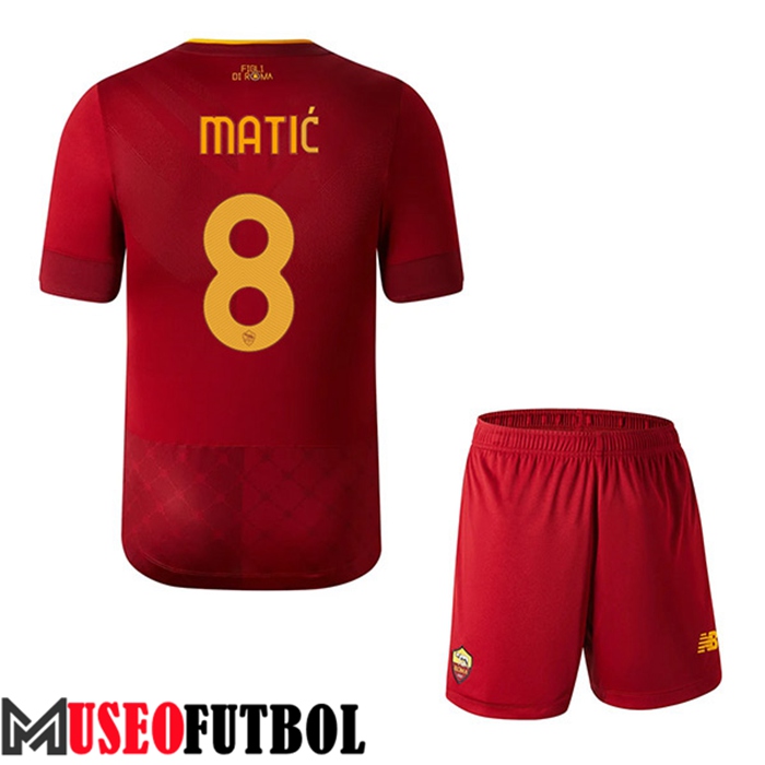 Camiseta AS Roma (MATIĆ #8) Ninos Primera 2022/23