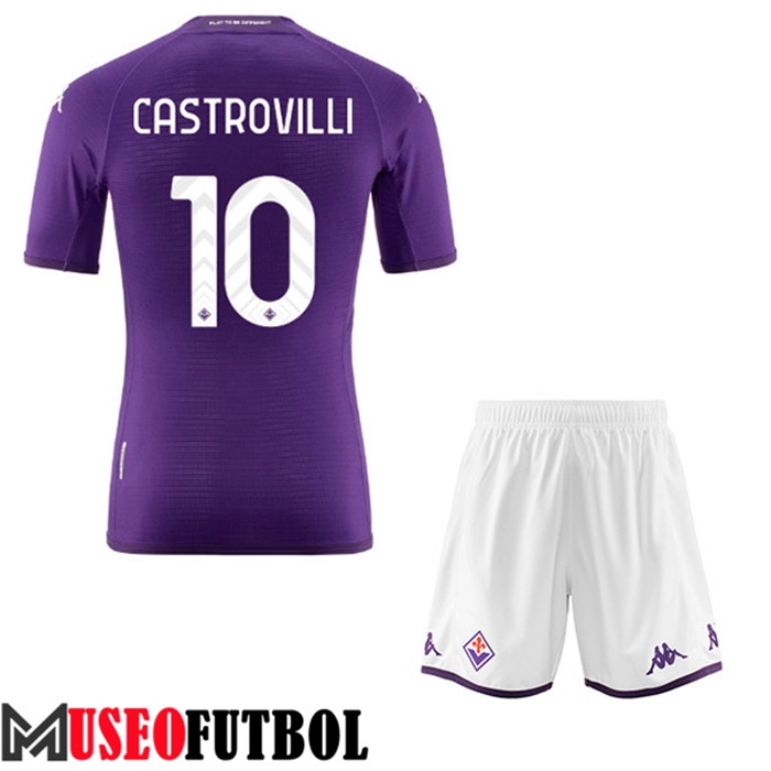 Camiseta ACF Fiorentina (CASTROVILLI #10) Ninos Primera 2022/23