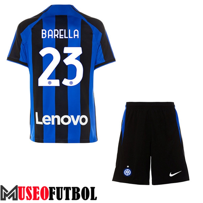 Camiseta Inter Milan (BARELLA #23) Ninos Primera 2022/23