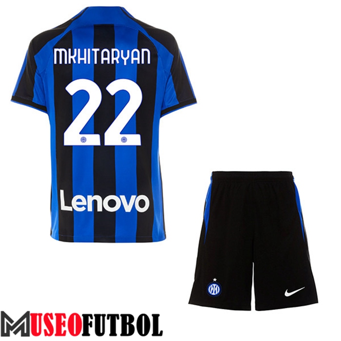 Camiseta Inter Milan (MKHITARYAN #22) Ninos Primera 2022/23