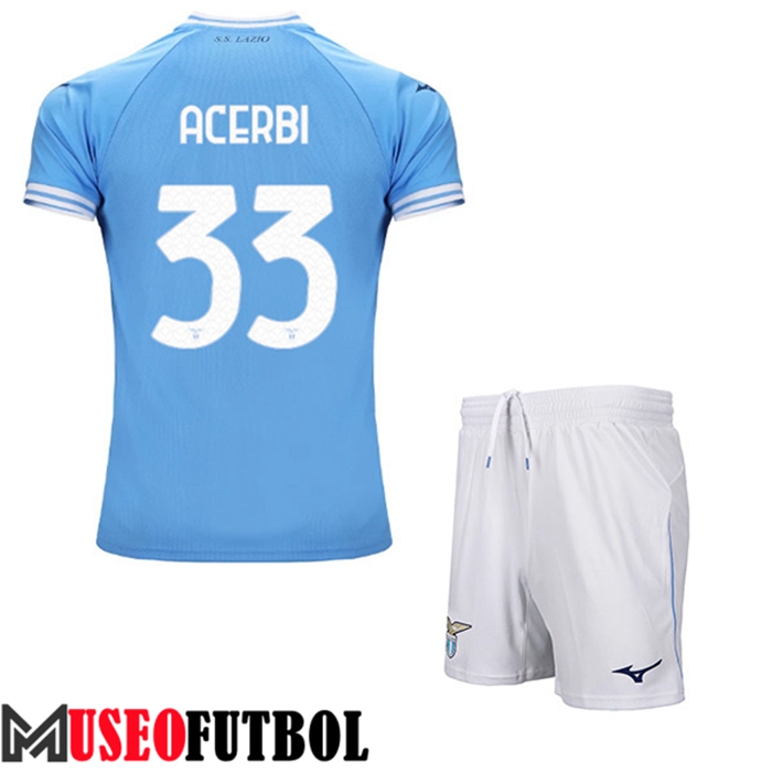 Camiseta SS Lazio (ACERBI #33) Ninos Primera 2022/23