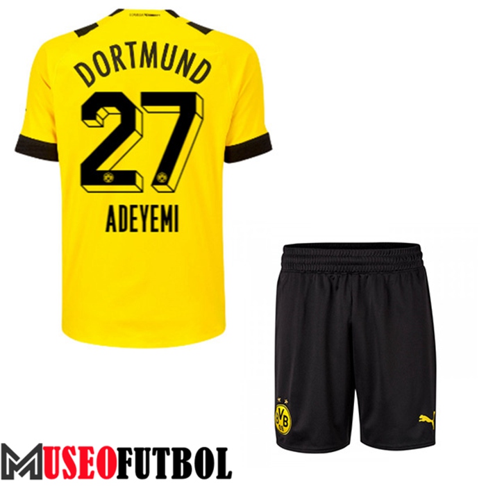 Camiseta Dortmund BVB (ADEYEMI #27) Ninos Primera 2022/23