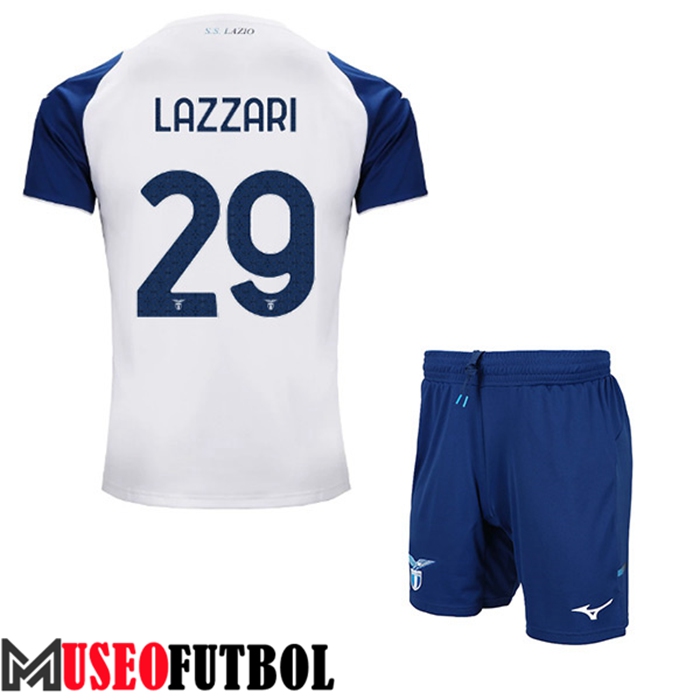 Camiseta SS Lazio (LAZZARI #29) Ninos Tercera 2022/23