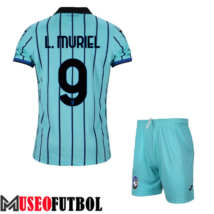 Camiseta Atalanta (L.MURIEL #9) Ninos Tercera 2022/23