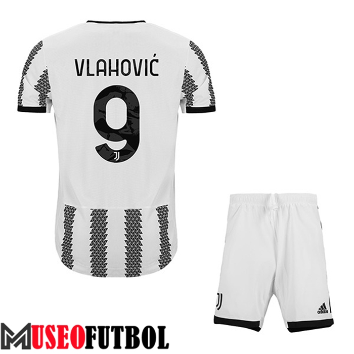 Camiseta Juventus (VLAHOVIĆ #9) Ninos Primera 2022/23