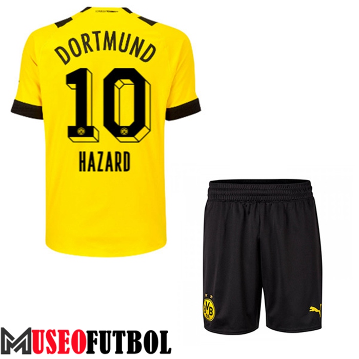 Camiseta Dortmund BVB (HAZARD #10) Ninos Primera 2022/23