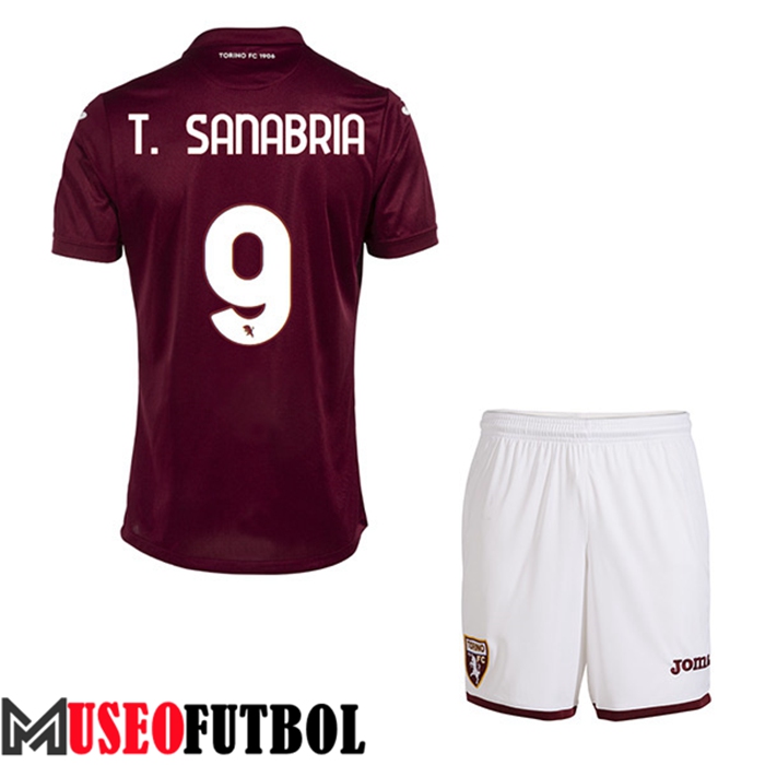 Camiseta Torino (T. SANABRIA #9) Ninos Primera 2022/23