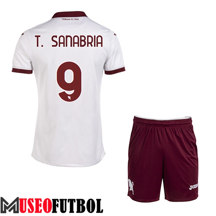 Camiseta Torino (T. SANABRIA #9) Ninos Segunda 2022/23