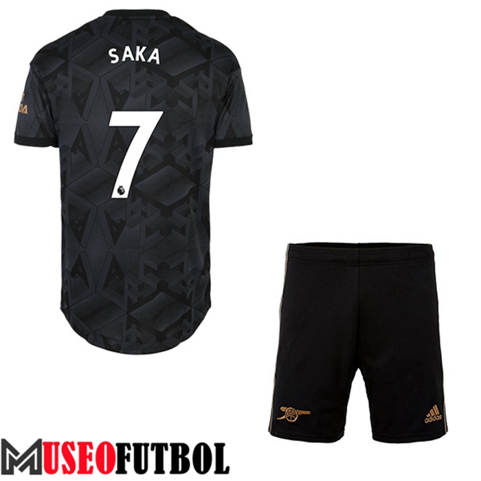 Camiseta Arsenal (SAKA #7) Ninos Segunda 2022/23