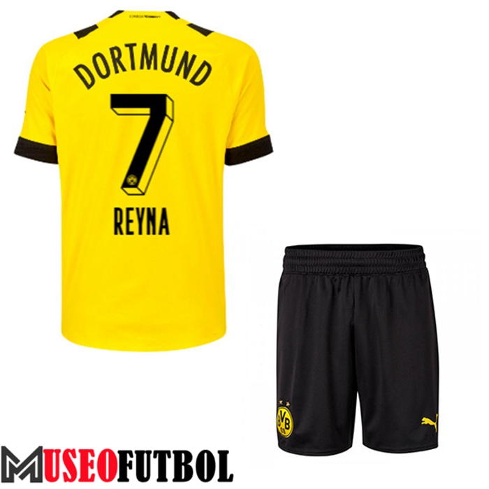 Camiseta Dortmund BVB (REYNA #7) Ninos Primera 2022/23