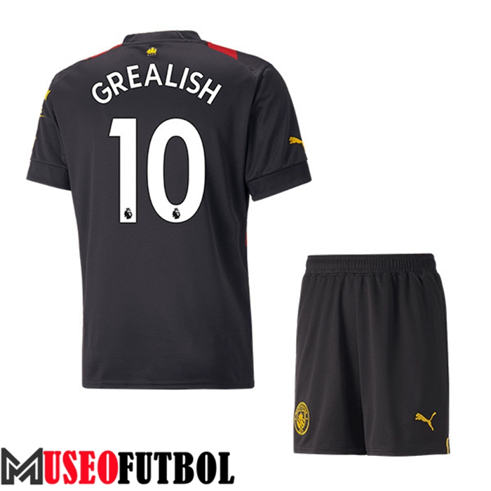 Camiseta Manchester City (GREALISH #10) Ninos Segunda 2022/23