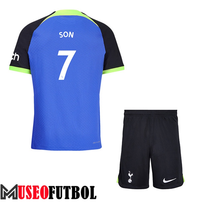 Camiseta Tottenham Hotspur (SON #7) Ninos Segunda 2022/23