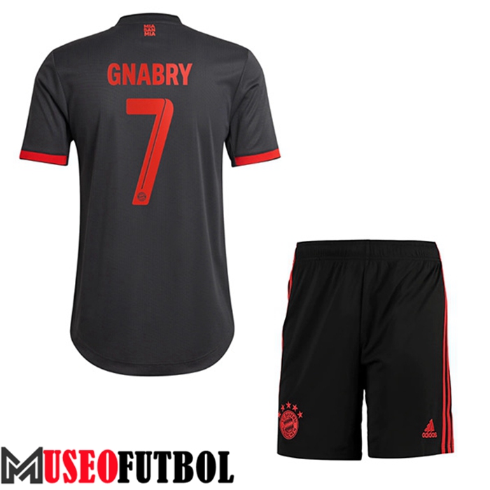 Camiseta Bayern Munich (GNABRY #7) Ninos Tercera 2022/2023