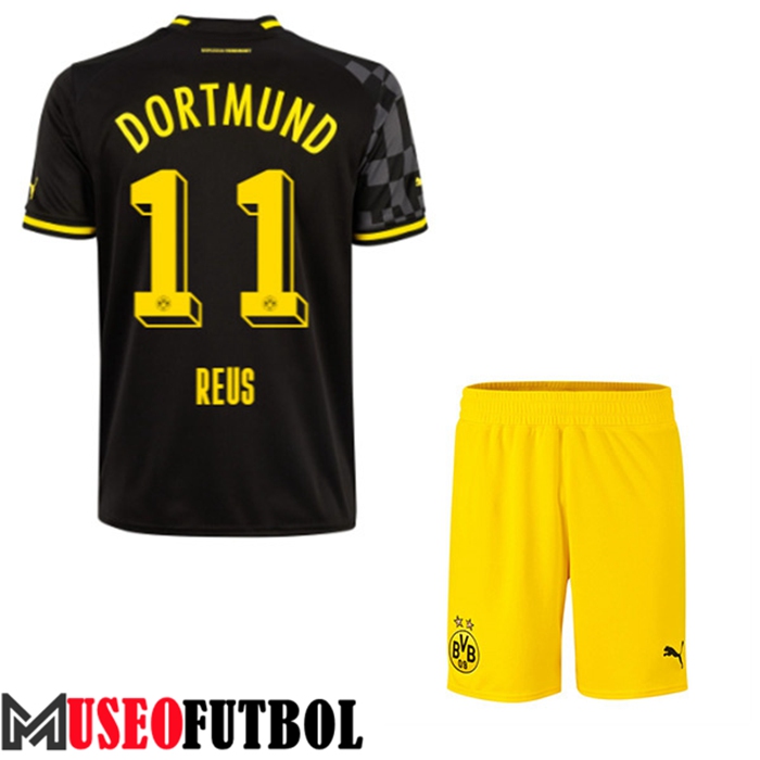 Camiseta Dortmund BVB (REUS #11) Ninos Segunda 2022/23