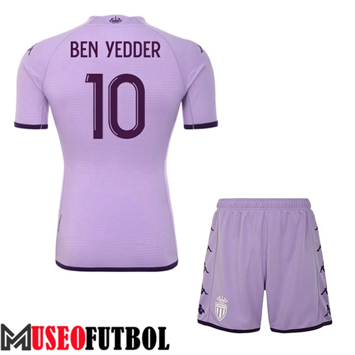 Camiseta AS Monaco (BEN-YEDDER #10) Ninos Tercera 2022/2023