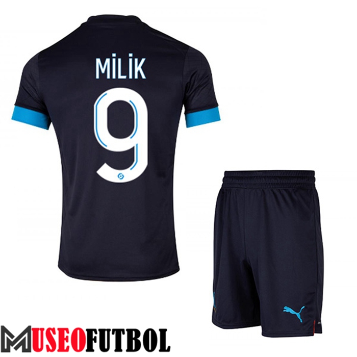 Camiseta Marsella (MILIK #9) Ninos Segunda 2022/2023