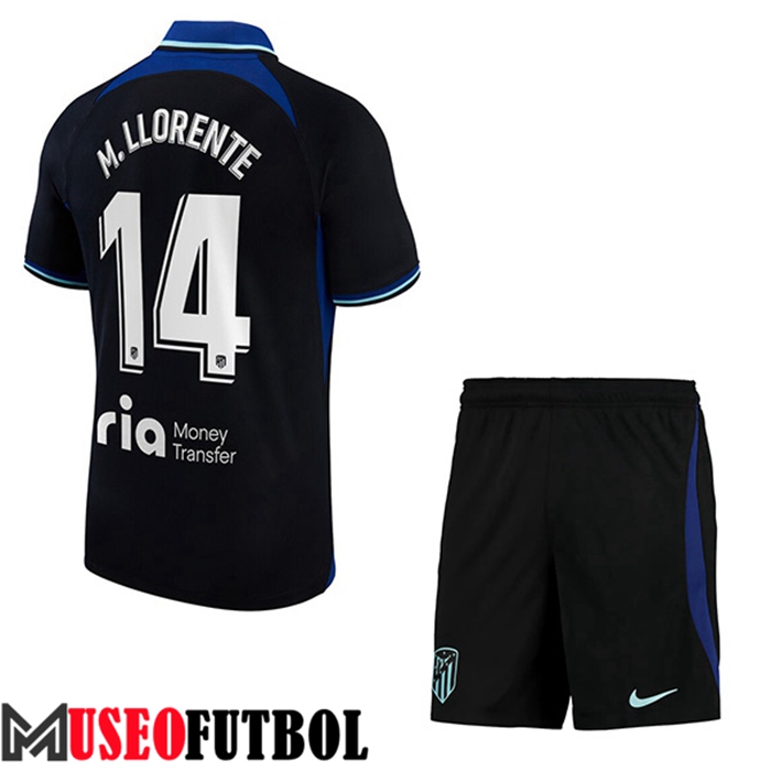 Camiseta Atletico Madrid (M.-LLORENTE #14) Ninos Segunda 2022/2023