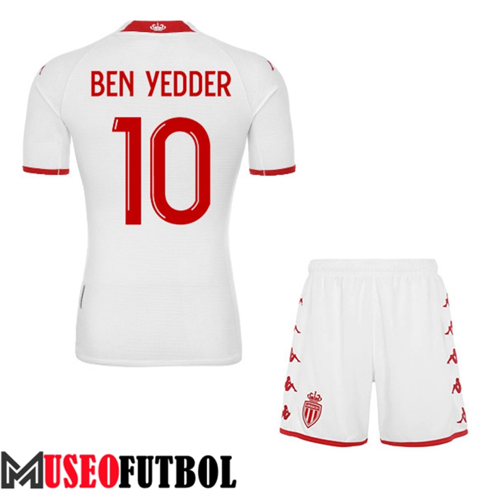 Camiseta AS Monaco (BEN YEDDER #10) Ninos Primera 2022/23