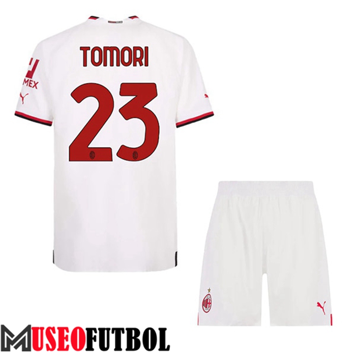 Camiseta AC Milan (TOMORI #23) Ninos Segunda 2022/2023