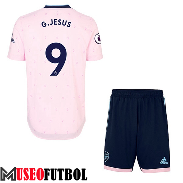 Camiseta Arsenal (G.JESUS #9) Ninos Tercera 2022/2023