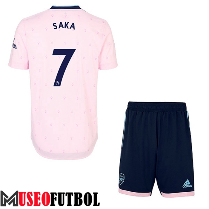 Camiseta Arsenal (SAKA #7) Ninos Tercera 2022/2023