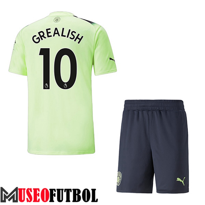 Camiseta Manchester City (GREALISH #10) Ninos Tercera 2022/2023