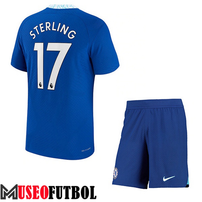 Camiseta FC Chelsea (STERLING #17) Ninos Primera 2022/2023