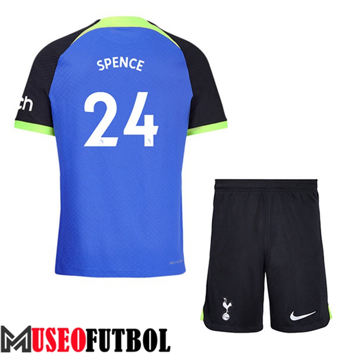 Camiseta Tottenham Hotspur (SPENCE #24) Ninos Segunda 2022/2023