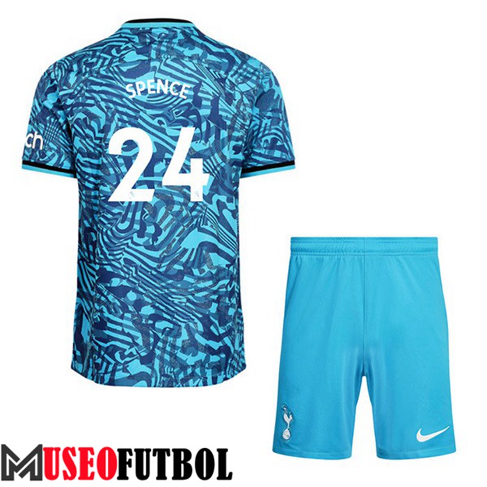 Camiseta Tottenham Hotspur (SPENCE #24) Ninos Tercera 2022/2023