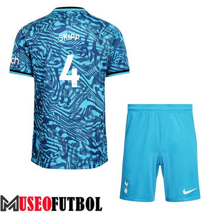 Camiseta Tottenham Hotspur (SKIPP #4) Ninos Tercera 2022/2023