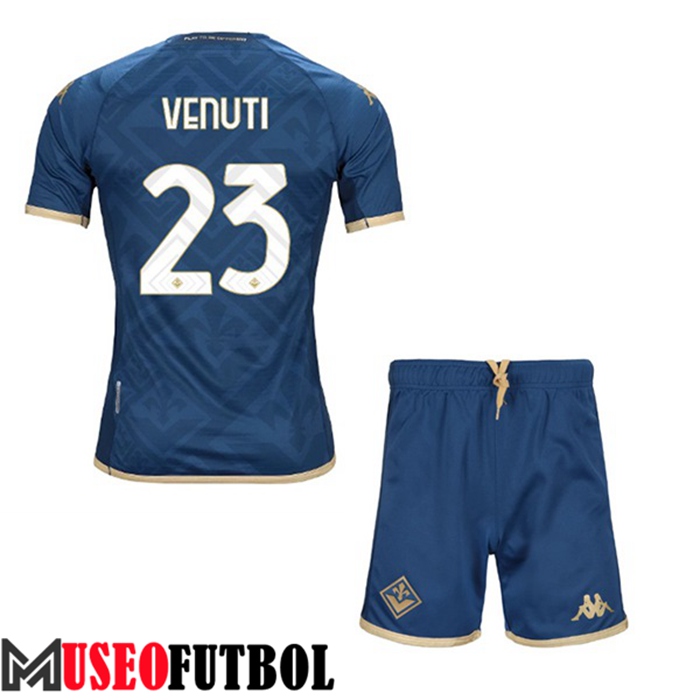 Camiseta ACF Fiorentina (VENUTI #23) Ninos Tercera 2022/2023