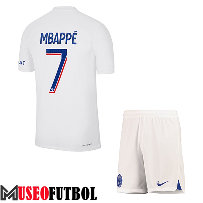 Camiseta PSG (MBAPPÉ #7) Ninos Tercera 2022/2023