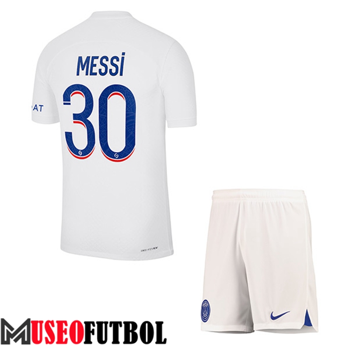 Camiseta PSG (MESSI #30) Ninos Tercera 2022/2023