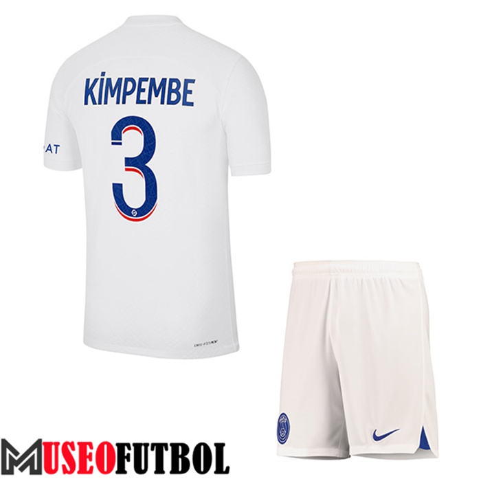 Camiseta PSG (KIMPEMBE #3) Ninos Tercera 2022/2023