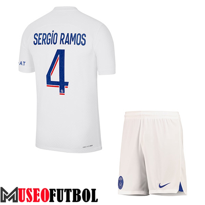 Camiseta PSG (SERGIO RAMOS #4) Ninos Tercera 2022/2023