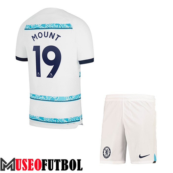 Camiseta Chelsea (MOUNT #19) Ninos Segunda 2022/2023