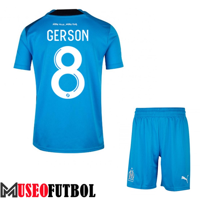 Camiseta Marsella (GERSON #8) Ninos Tercera 2022/2023