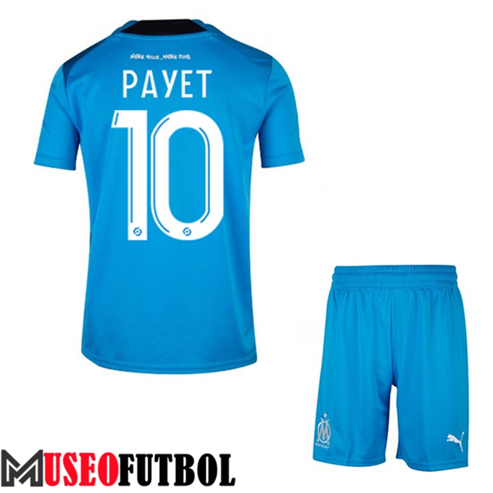 Camiseta Marsella (PAYET #10) Ninos Tercera 2022/2023