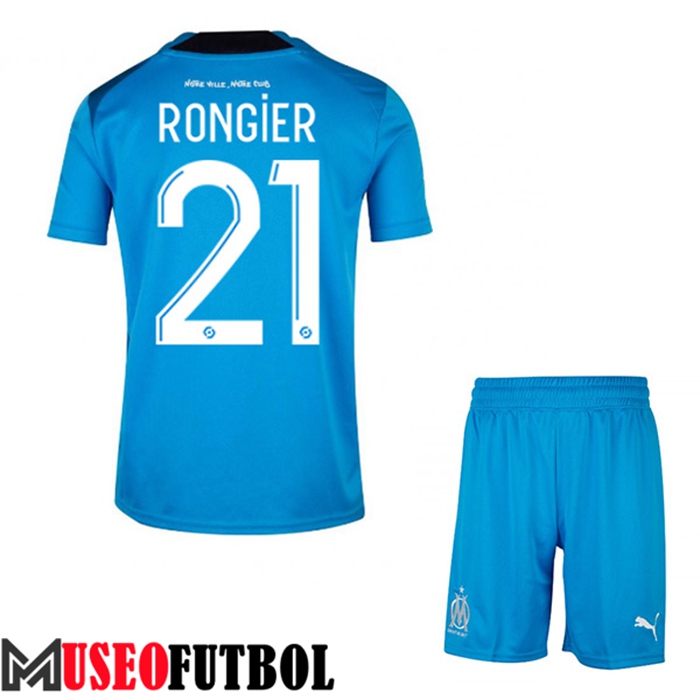 Camiseta Marsella (RONGIER #21) Ninos Tercera 2022/2023