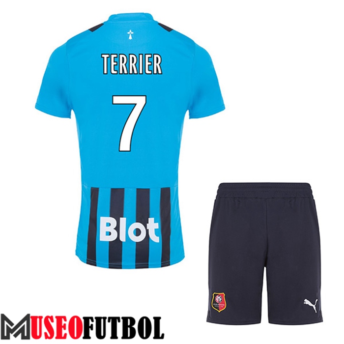 Camiseta Stade Rennais (TERRIER #7) Ninos Tercera 2022/2023