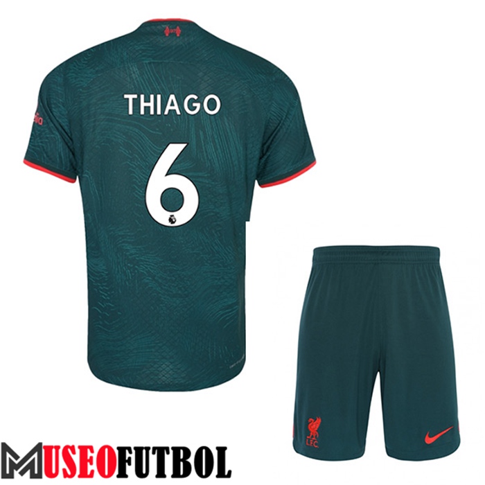 Camiseta Liverpool (THIAGO #6) Ninos Tercera 2022/2023