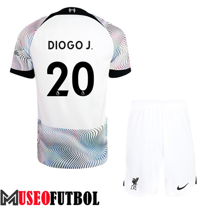 Camiseta Liverpool (DIOGO J. #20) Ninos Segunda 2022/2023