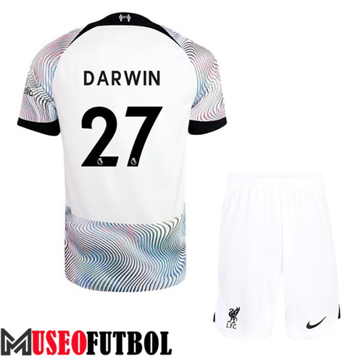 Camiseta Liverpool (DARWIN #27) Ninos Segunda 2022/2023