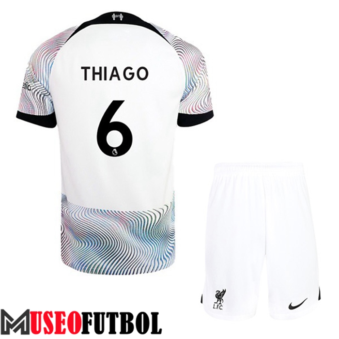 Camiseta Liverpool (THIAGO #6) Ninos Segunda 2022/2023